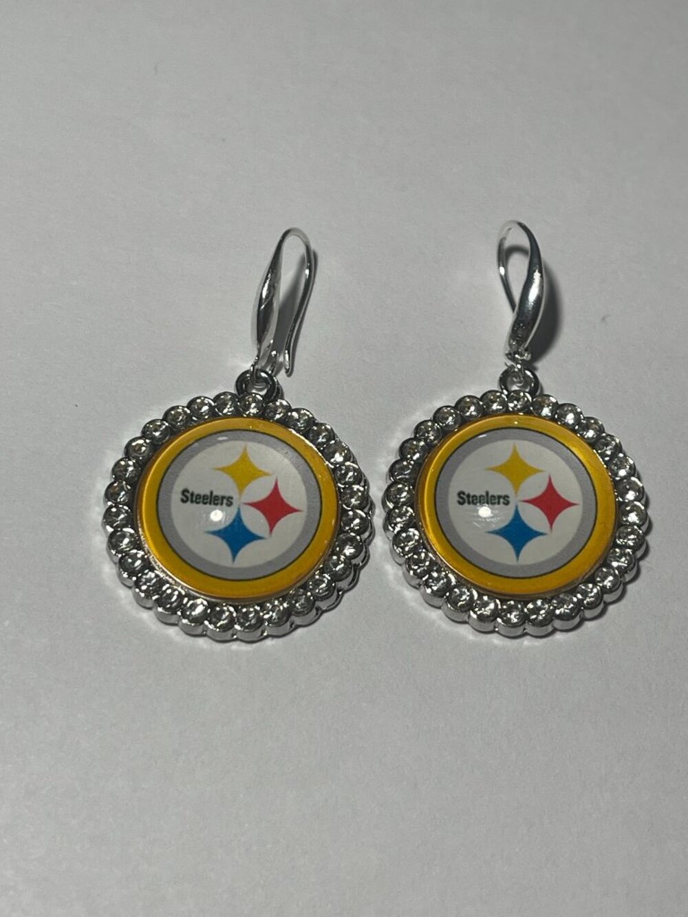 Pittsburgh Steelers NFL Fashion Dangle Rhinestone Earrings NEW